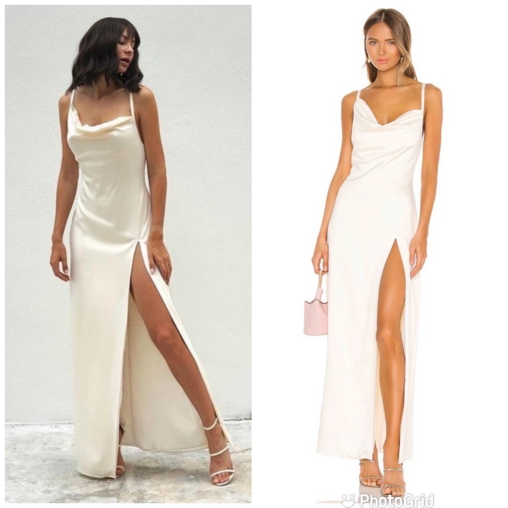Camila Coelho Reyna Maxi Dress pearl white